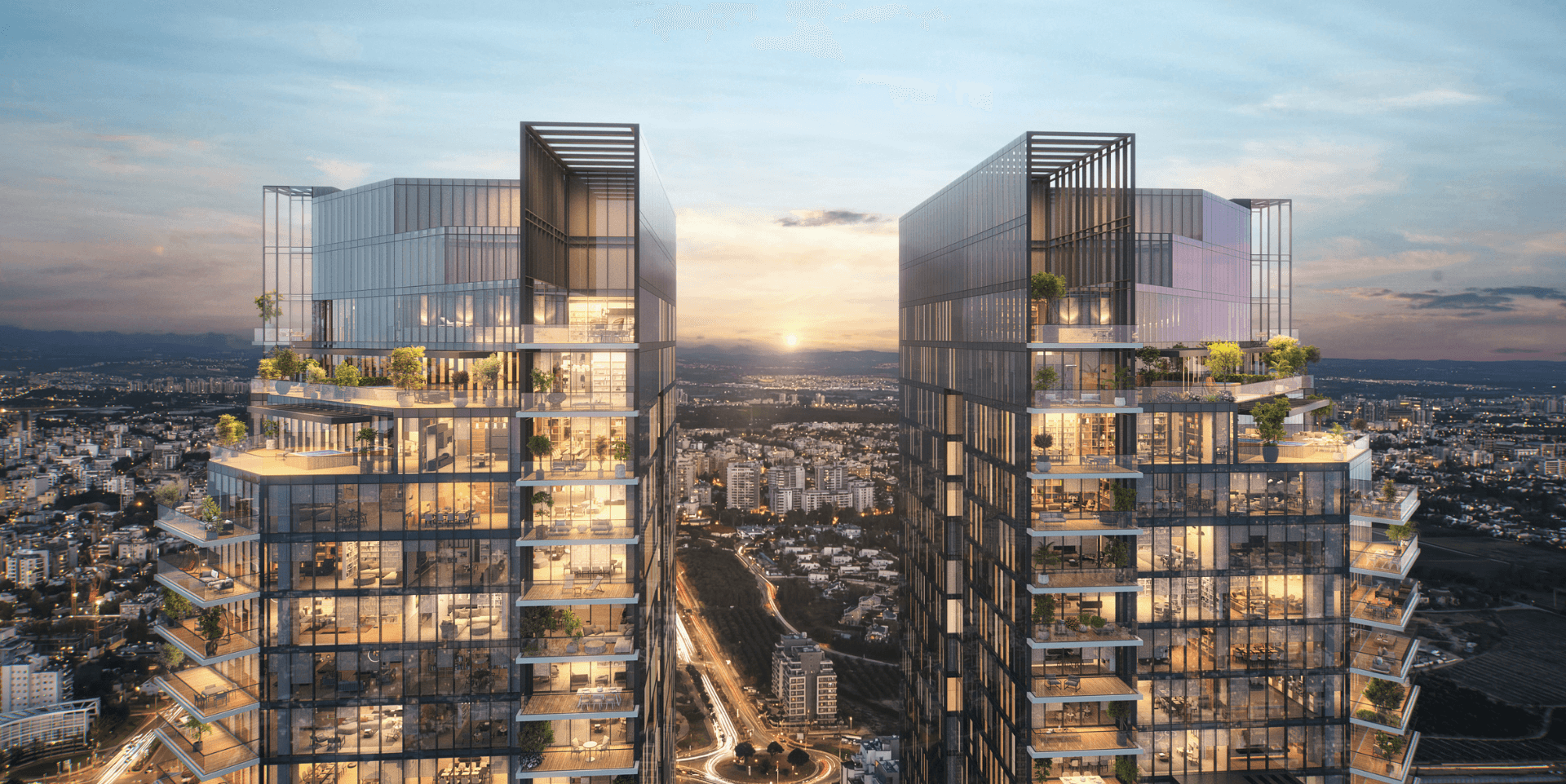 51Park Herzliya - vue toits